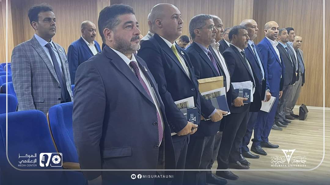 حفل تكريم أعضاء هيئة التدريس المتميزين بجامعة مصراتة
